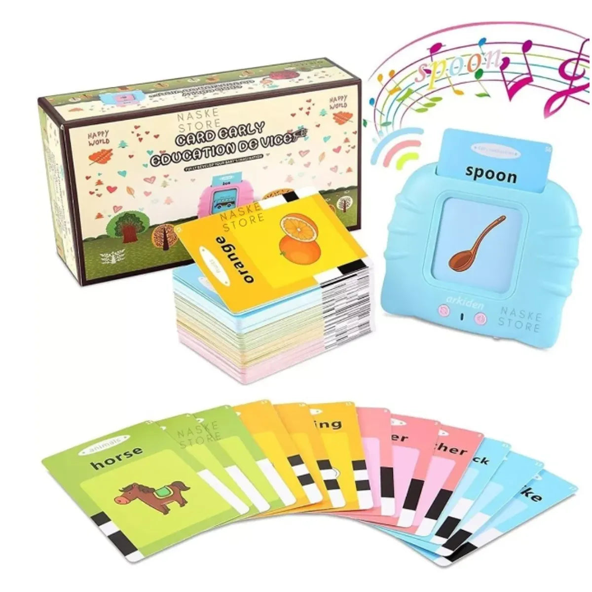 JUEGO LECTOR DE TARJETAS APRENDO INGLES